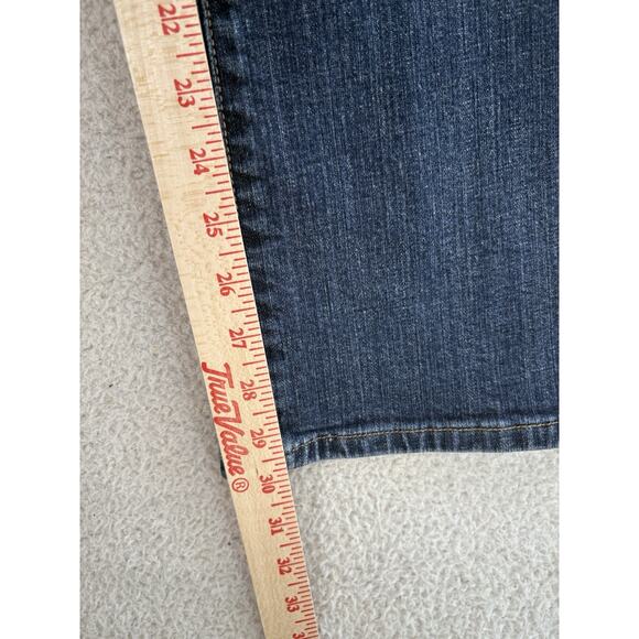 Levis 515 Jeans Womens sz 12 31x32 FITS 33x30 Blue Bootcut Dark Wash 5 Pocket - Picture 10 of 16